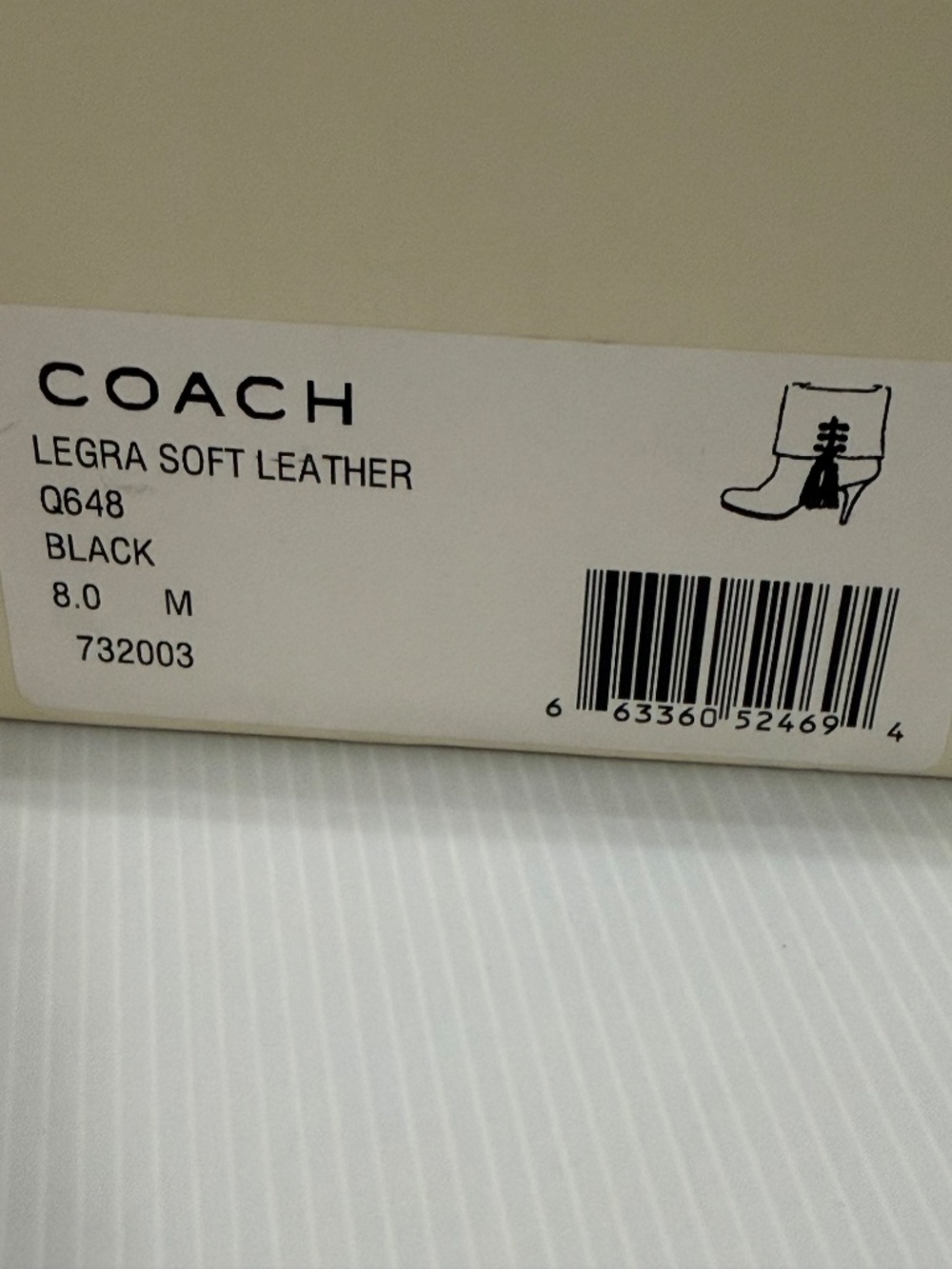 Coach "Legra" Soft Leather Tassel Boots - Size 8 - OG Box Included - Picture 11 of 12